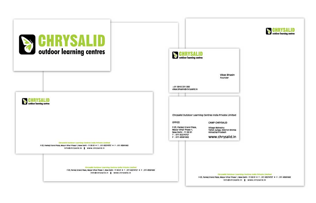 Stationery Design for Chrysalid by ipassion New Dehi NCR